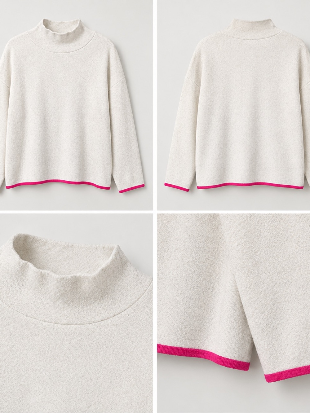 🤍 Anthropologie Maeve Carys Mock Neck Sweater – XL 💗